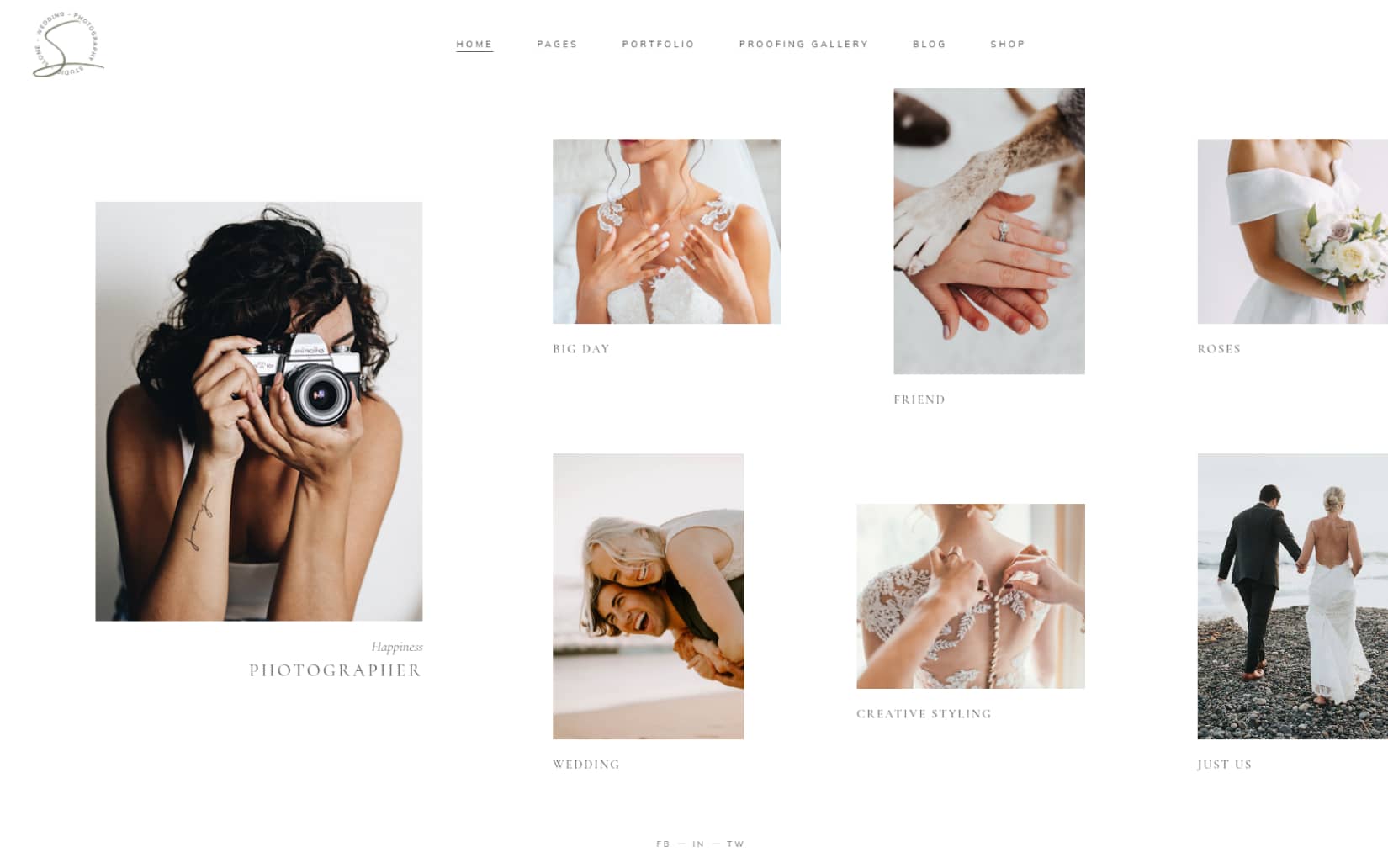 Beautiful WordPress Wedding Photography Theme for photographers 2026