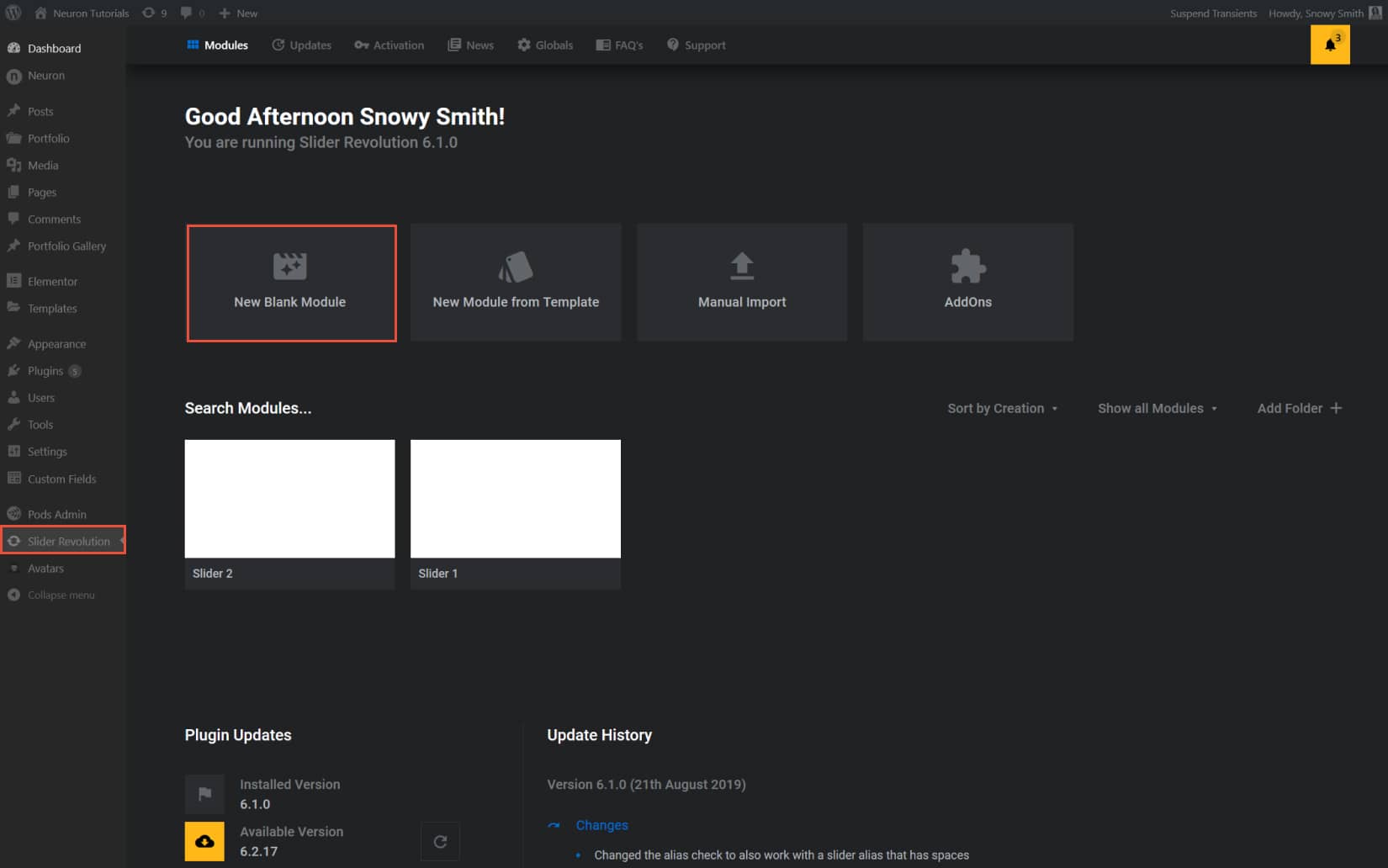 Set up your sliders with Slider Revolution