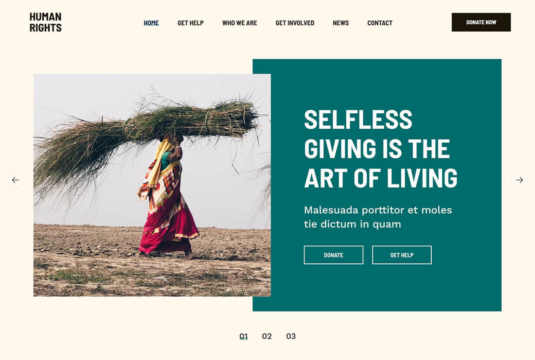 Human Rights - Charity and Donation Demo Site