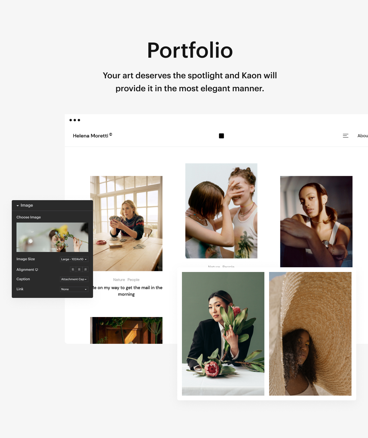 Kaon WordPress Theme - Portfolio