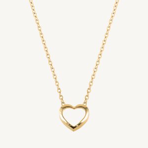 Gold Heartshaped Necklace
