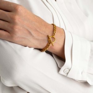 24k Gold Chain Bracelet