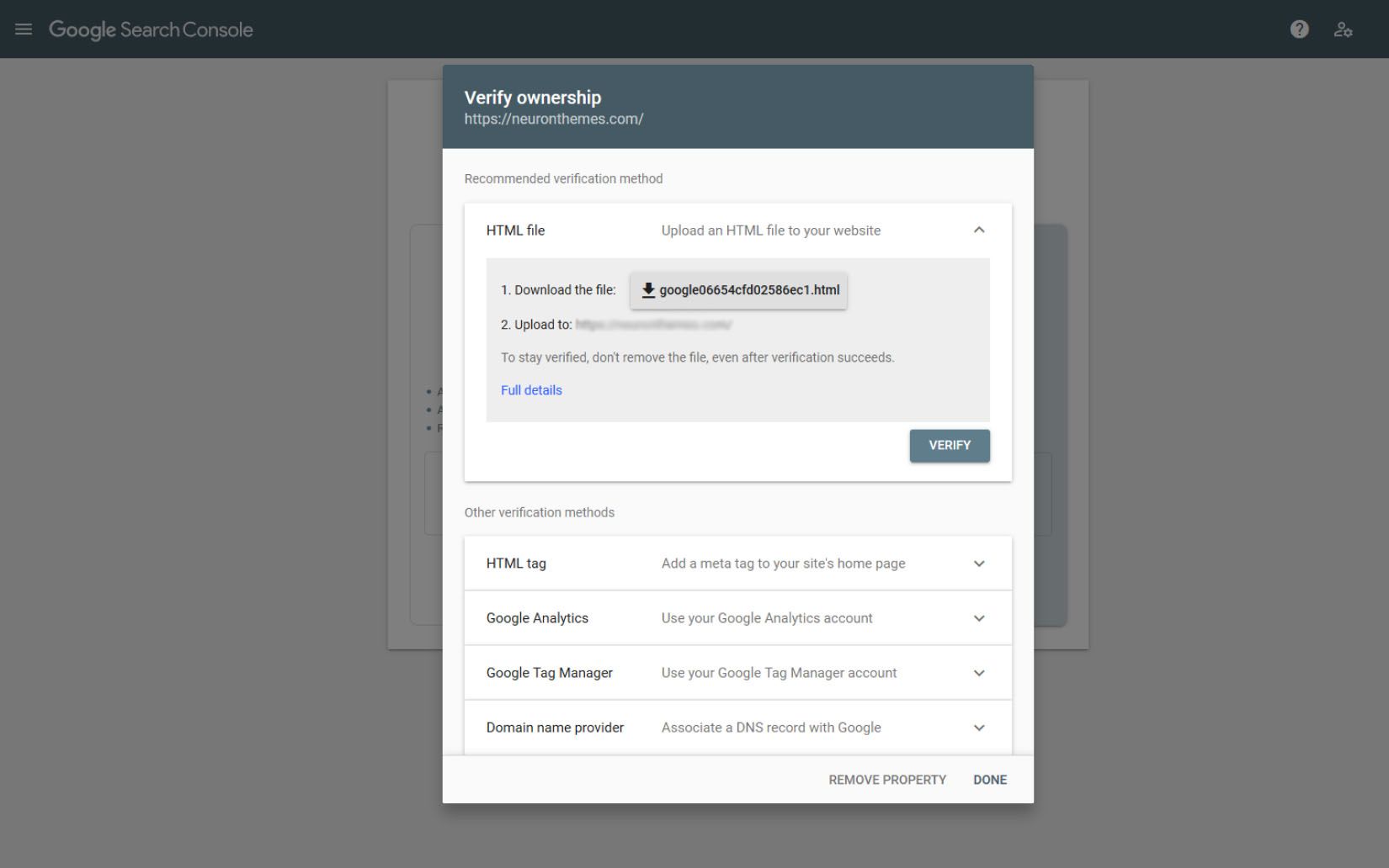 post how to add search console 4