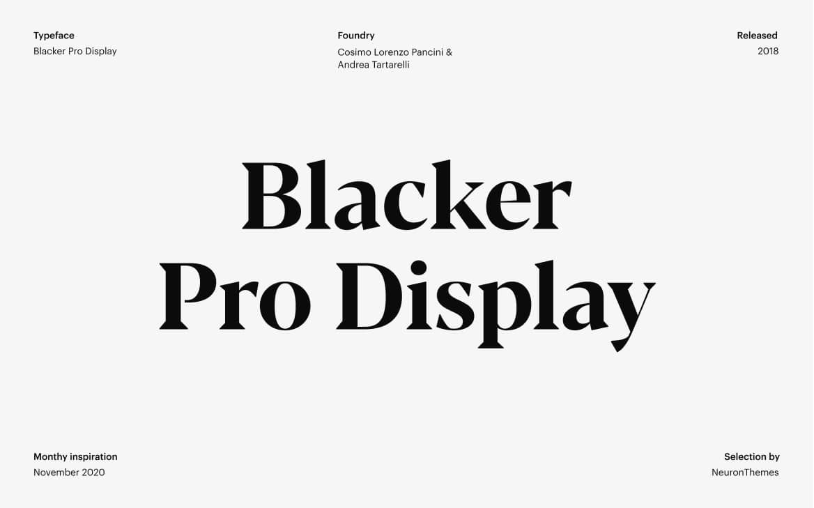 Best Free Display Fonts Blacker Pro