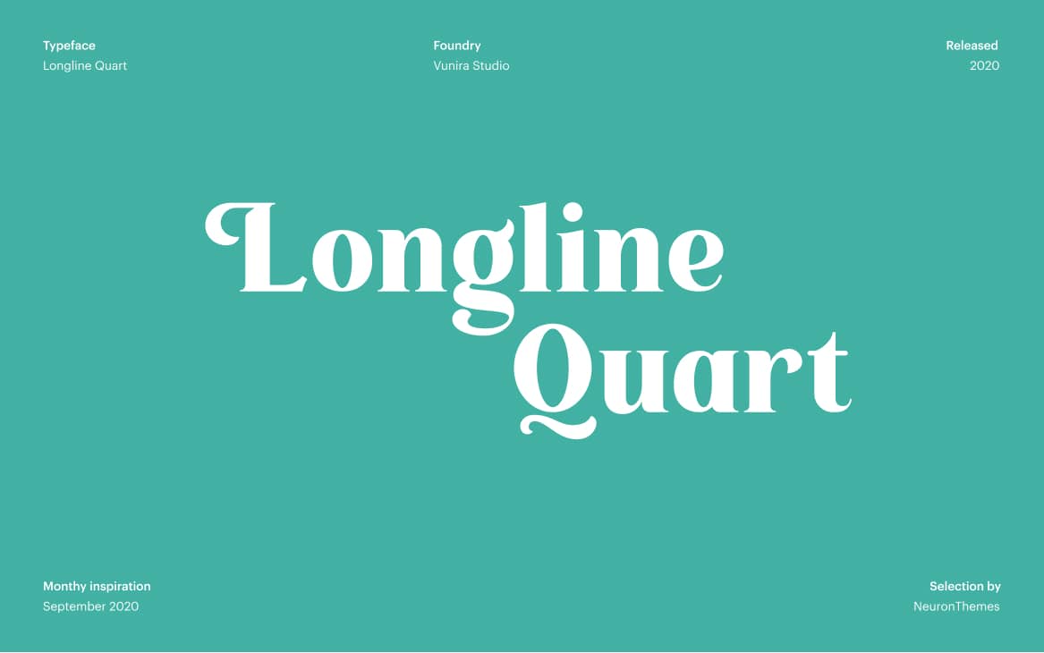 Best Free Display Fonts Longline Quart