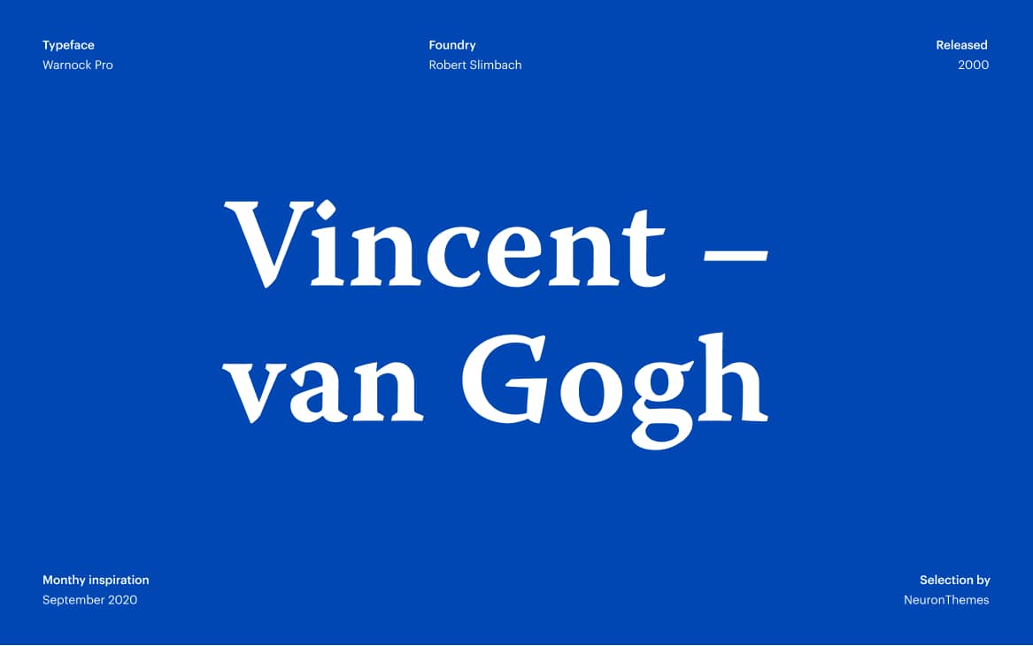 Best Free Display Fonts Warnock Pro