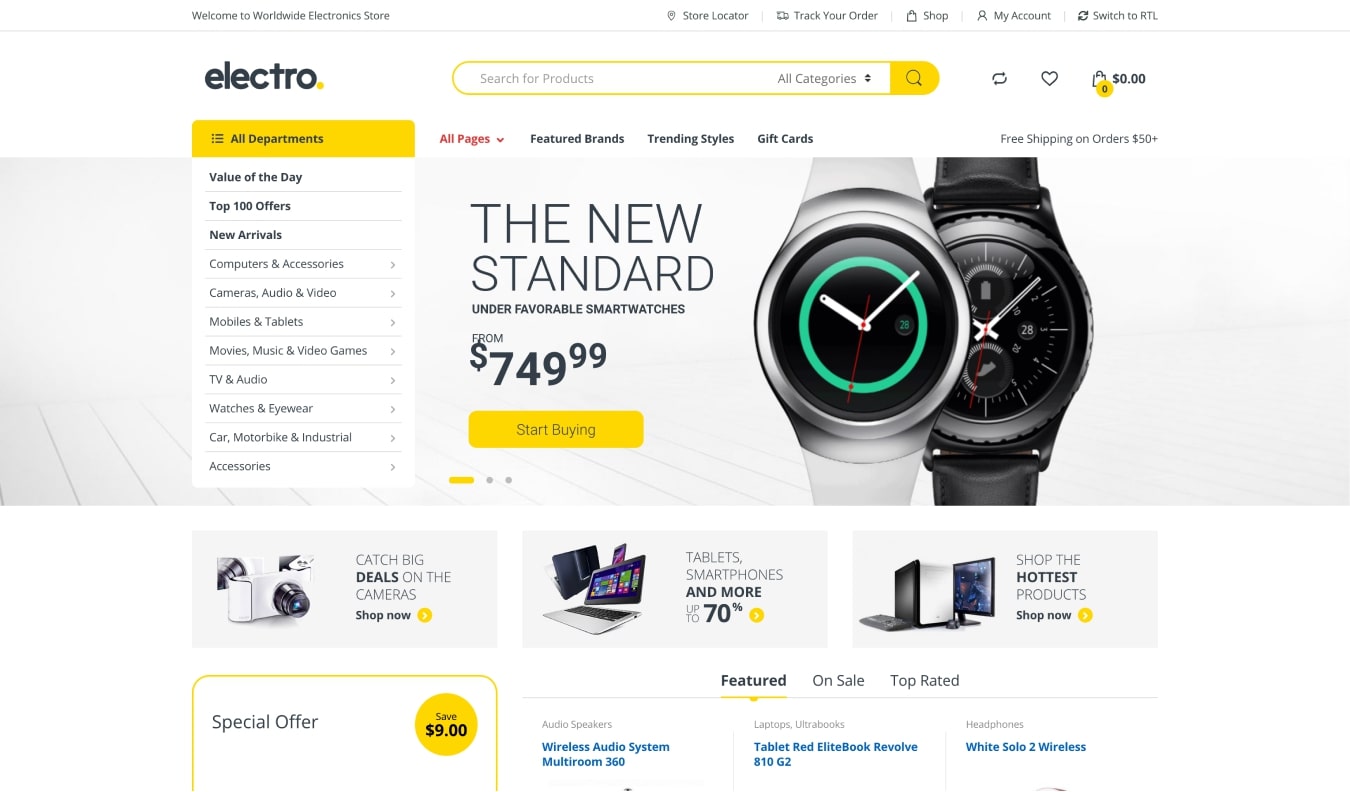 Electro Electronics Store WooCommerce Theme