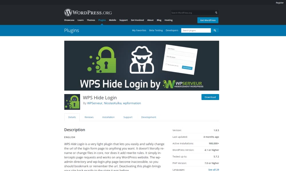 WPS Hide Login Plugin 2