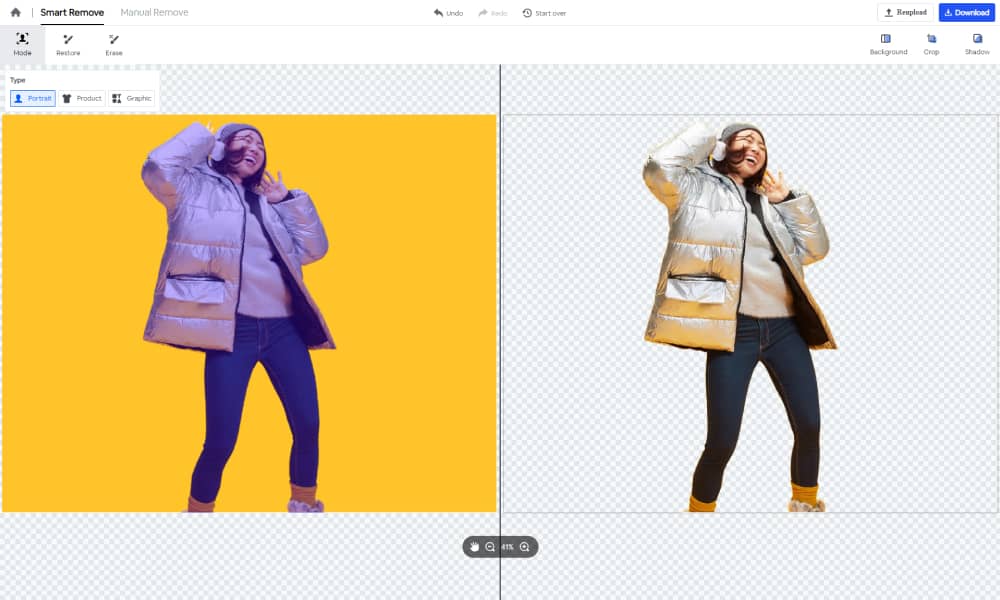 Edit the image in the Editor 1