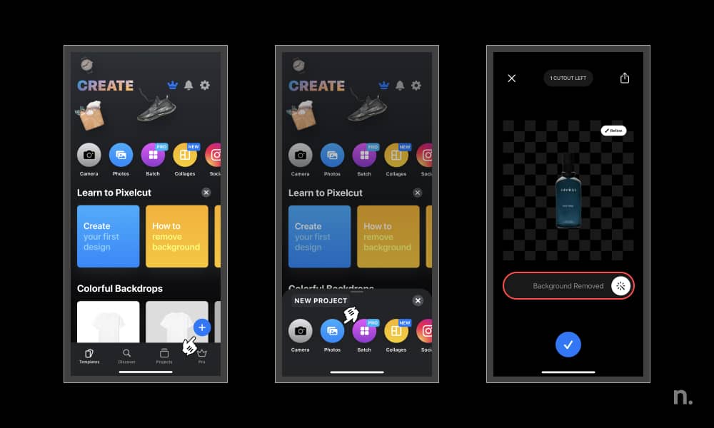 Remove Background from Imageswith PixelCut mobile app