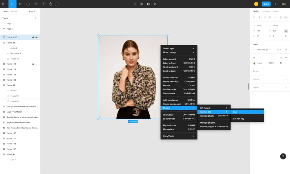 Remove the background of images in Figma