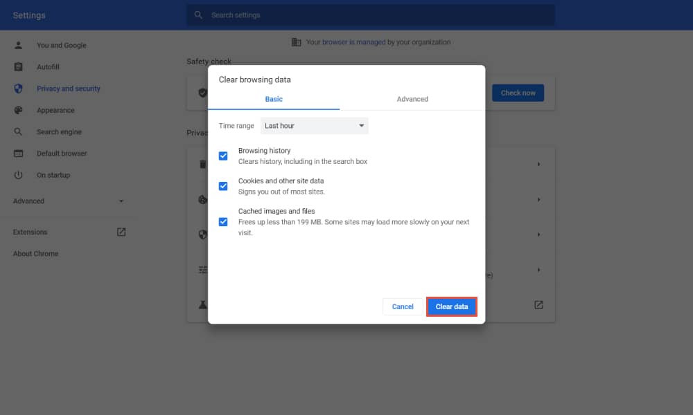 Clear your cache in browsers