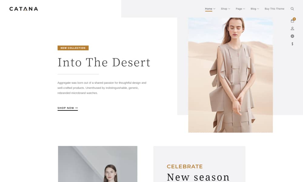 Catana - Fashion & Minimal WooCommerce WordPress Theme