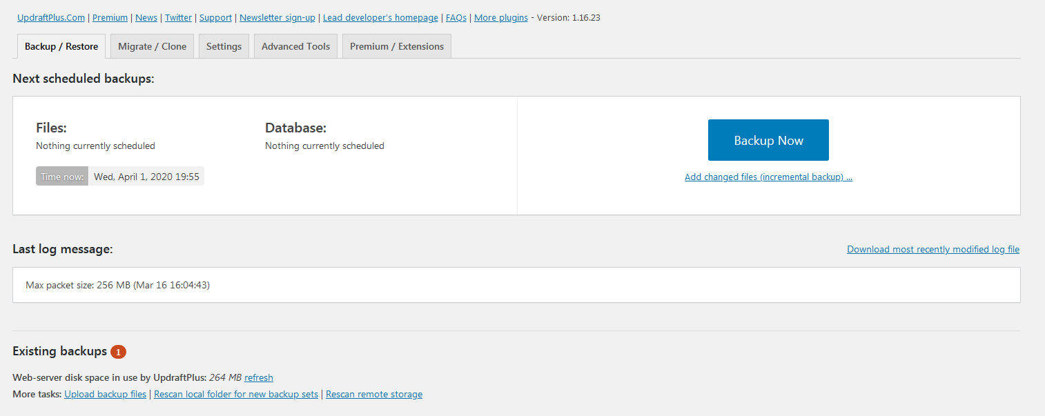 UpdraftPlus How to backup your website -WordPress(1)