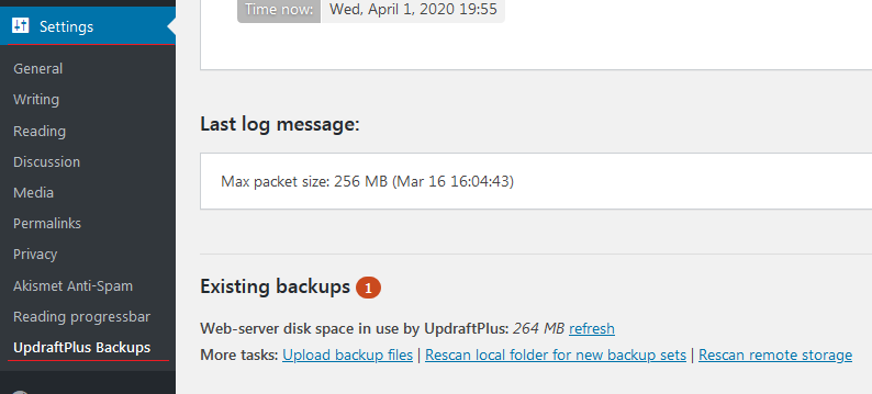 How to Backup & Restore your WordPress Website (UpdraftPlus) 1