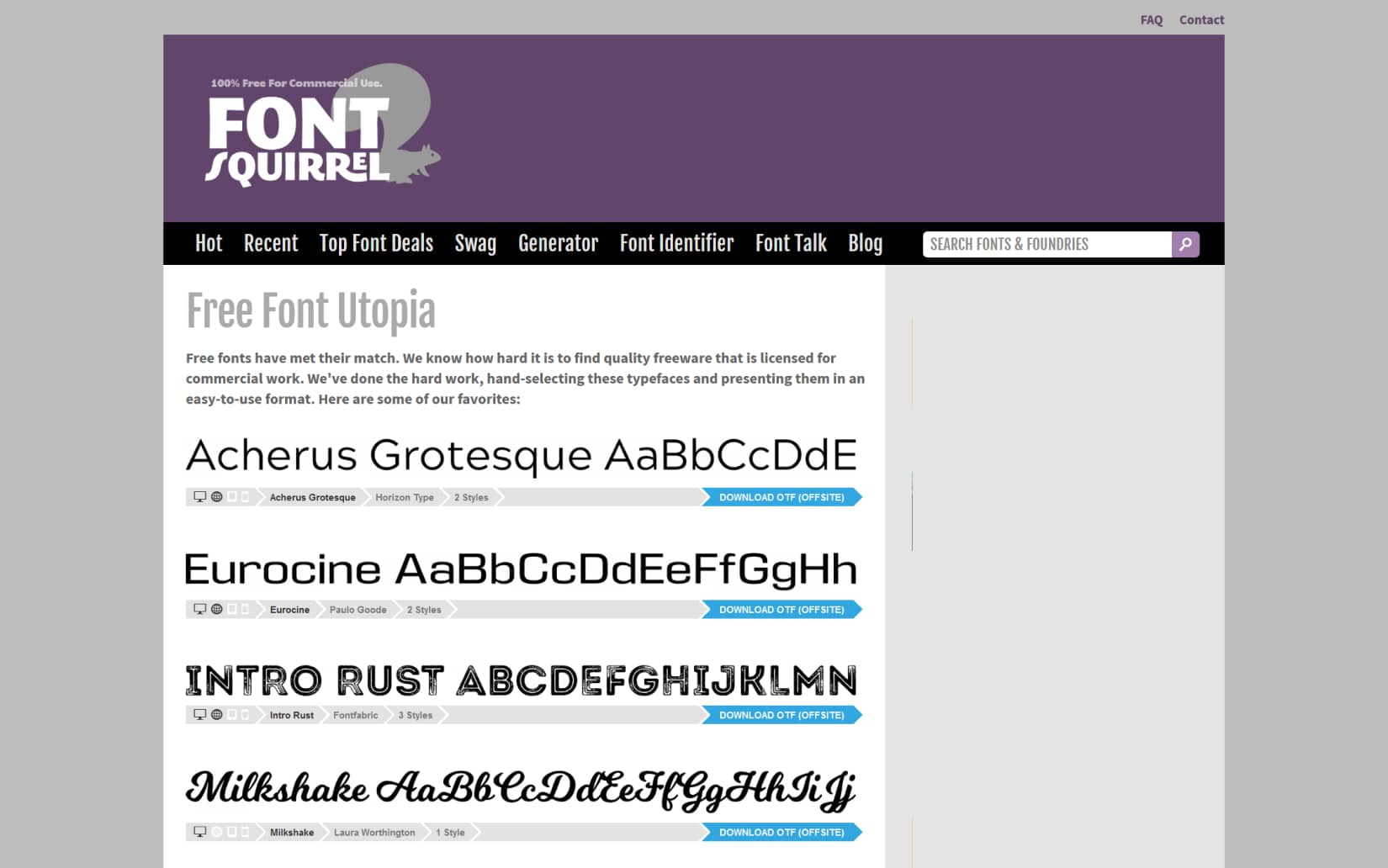 Best Resources to Download Free Fonts in 2021 - Font Squirrel