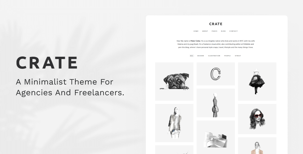 Crate - Minimalist WordPress Theme 28