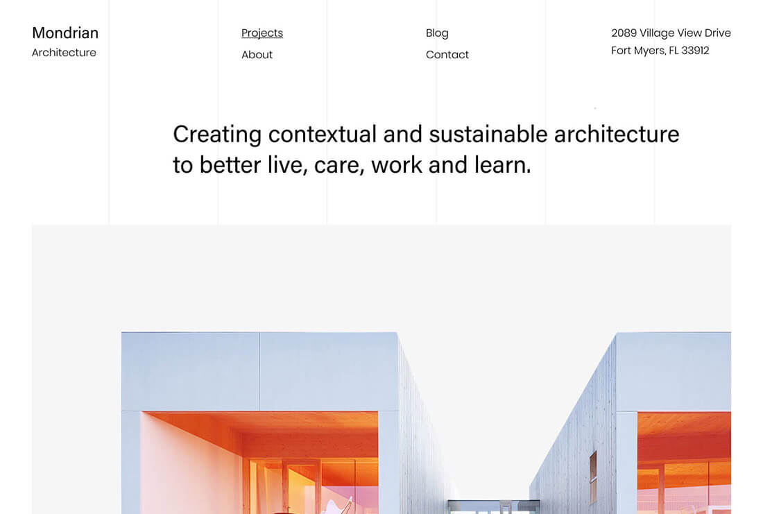 Mondrian - Minimal and Clean Architecture 36