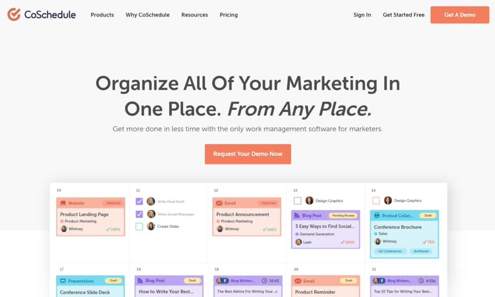 CoSchedue - Best marketng automation plugins in WordPress