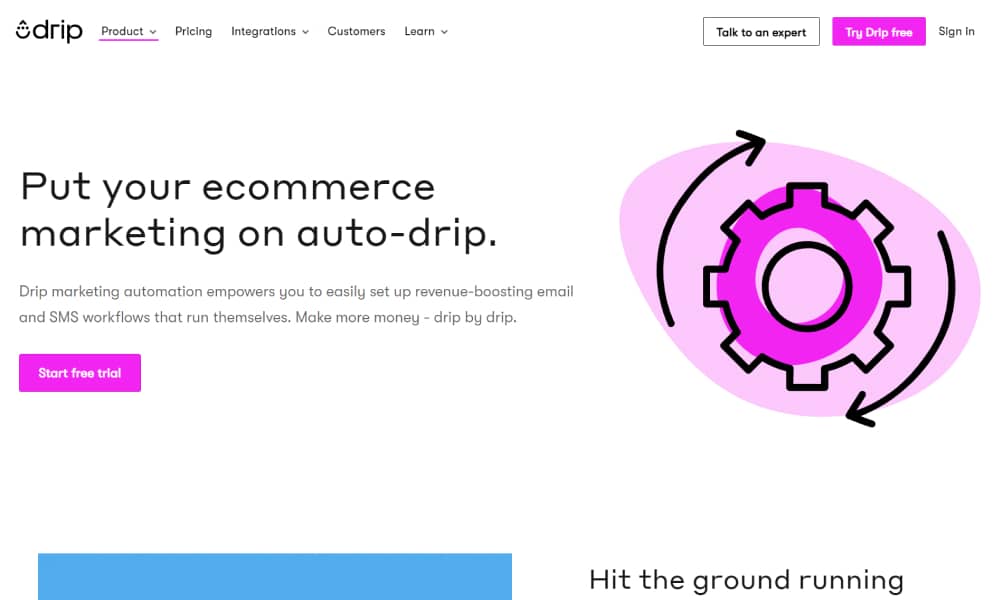 Drip - Best eCommerce marketig automation tool