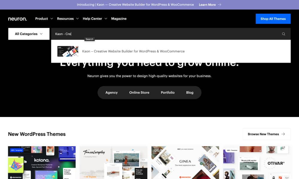 Ajax live search for WordPress websites