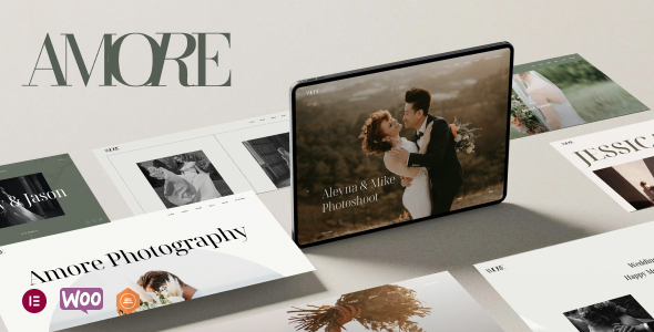 Amore - Elegant Wedding Photography Theme 7