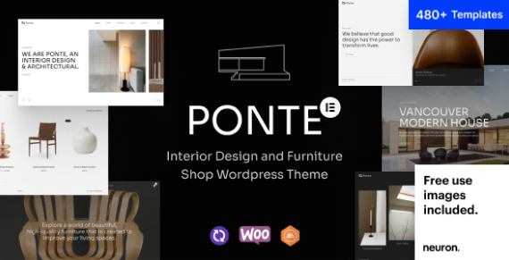 Ponte - Interior Design & Furniture WordPress Theme 5
