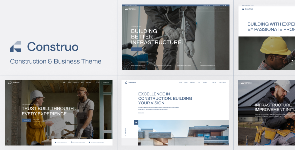 Construo - Construction and Business WordPress Theme 3